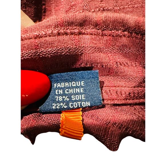 Tommy Bahama- Vintage Men’s Burgundy Textured Shirt - 3XL - Excellent Condition - Picture 6 of 12